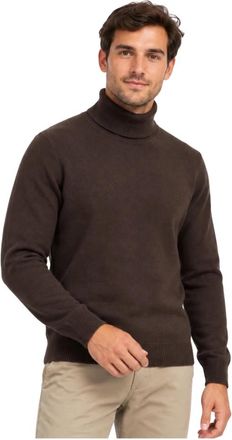 John Richmond Bhanga Turtleneck - Heren - Coltruien - Bruin - M - Nylon - Truien & Vesten