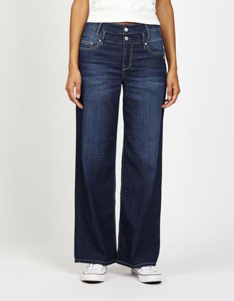 Gang Leinenhose GANG 94CARA, Damen, Gr. 26, N-Gr, summer schwarz, Web, Obermaterial: 77% Baumwolle, 15% Polyester, 7% Viskose, 1% Elasthan, weit lang, Hose