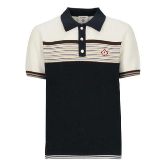 Casablanca Maw26Kw149101 Polo Shirt - - Tops - Uomo - Blu - L