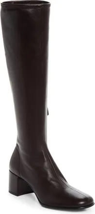 Prada Stretch Leather Knee High Boot in Moro at Nordstrom, Size 38.5