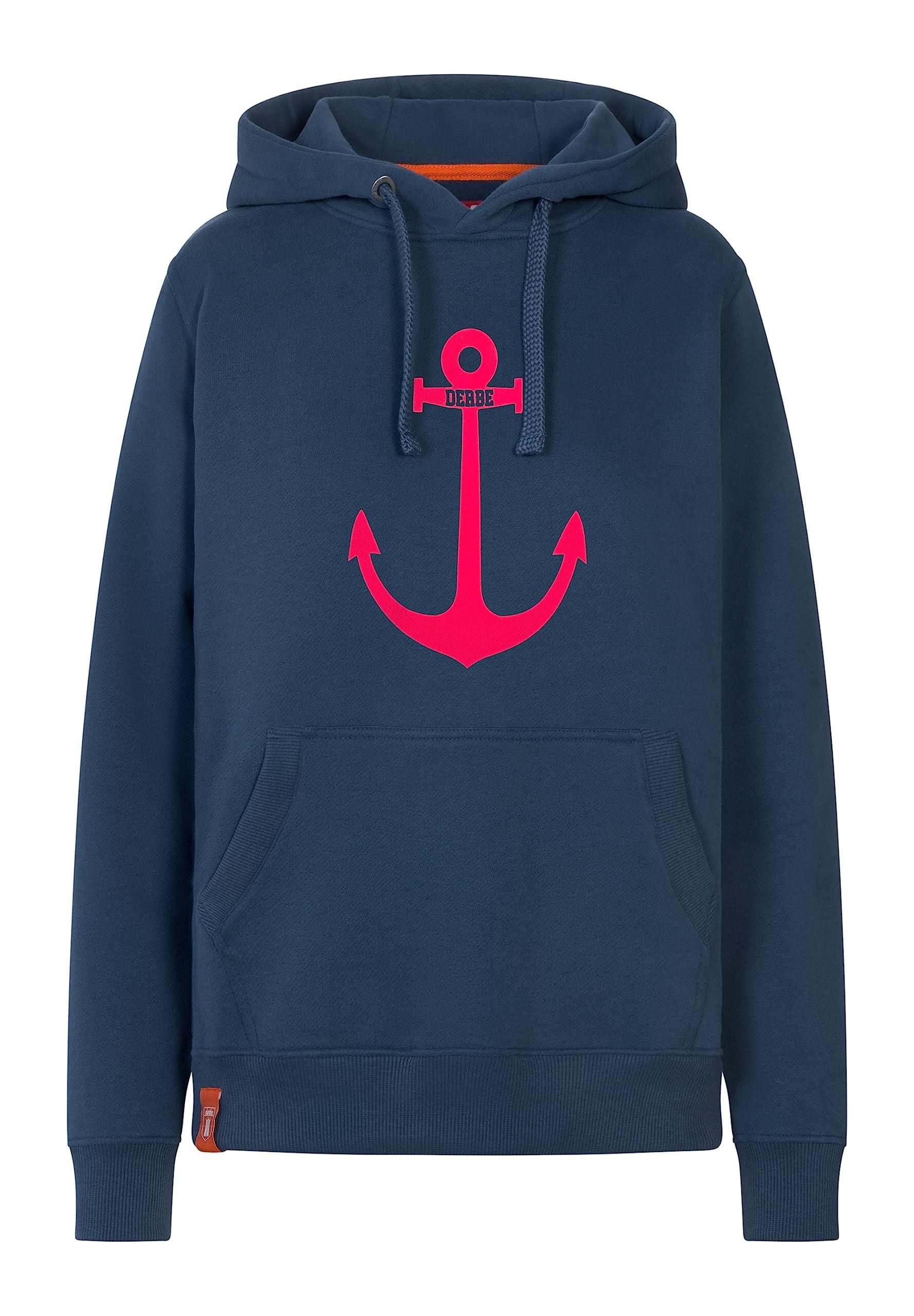 Derbe Herren Hoodie Blau Derbe Sturmmöwe Herren Hoodie Dunkelblau