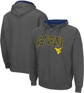 Colosseum Mens Colosseum Charcoal West Virginia Mountaineers Arch & Logo 3.0 Full-Zip Hoodie at Nordstrom, Size Medium