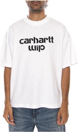 Carhartt Work in Progress C Logo Archive T-Shirt - Heren - T-shirts - Wit - 2XL - Katoen - Tops