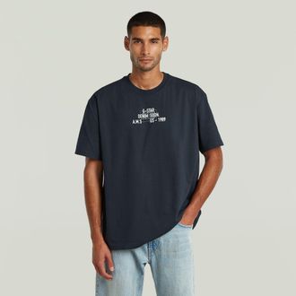 G-Star Multi Technique Relaxed T-Shirt - Donkerblauw - Heren