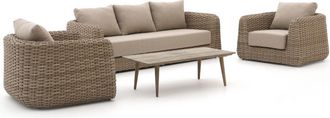 Intenso Furniture Intenso Tarcento/Rough-K stoel-bank loungeset 4-delig