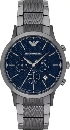 Emporio Armani Accessoires, Heren, Grijs, ONE Size, Renato Chronograph