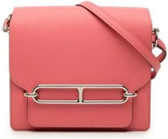 Herm&egrave;s Tweedehands leren schoudertassen - Dames - Vintage Schoudertas - Roze - ONE Size - Vintage