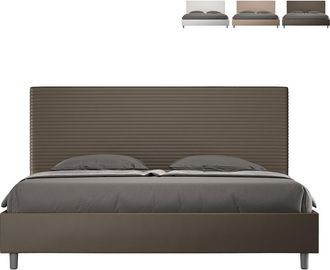 Itamoby Cama Matrimonial Contenedor Doble King Size 180x200 Focus K Color: Marr&oacute;n - Versi&oacute;n: Modelo Est&aacute;ndar