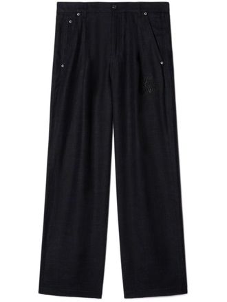 Off-white Pantaloni a gamba ampia - Nero