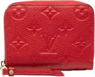 Louis Vuitton Pre-owned Wallets, female, Red, Size: ONE SIZE Pre-owned Zip Around Wallet