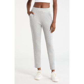Lord & Taylor Dreamweave Tuxedo Pants in Heather Concrete at Nordstrom, Size X-Small