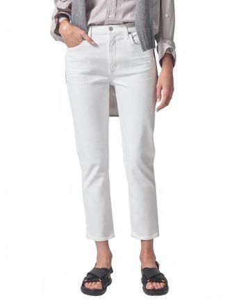 Citizens Of Humanity Isola High Rise Straight Crop Jeans In Wildflower