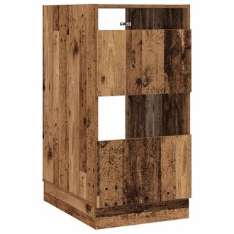 vidaXL Armario De Lavander&iacute;a Con Puerta Madera Vieja 50 X 68 X 102 Cm Vidaxl