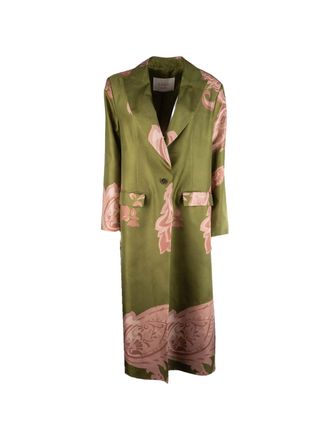 CO. GO Brown Silk Long Coat