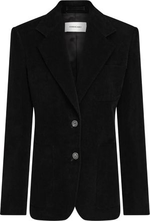 Ferragamo Blazer a coste - Nero