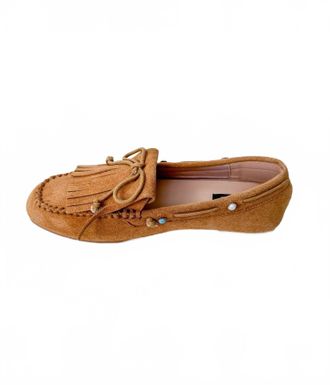 Naughty Monkey Womens Moccasin Flats In Tan