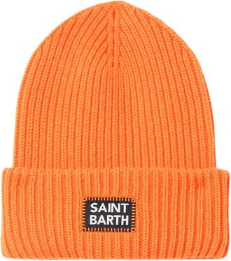 MC2 Saint Barth Man Fluo Orange Knit Beanie