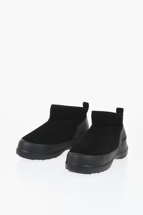 Moon Boot Suede LUNA Booties with Eco-Shearling Lining size 40