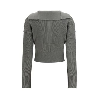 Rick Owens Womens Bicolor Wool Oves Aries Sweatshirt Clothing