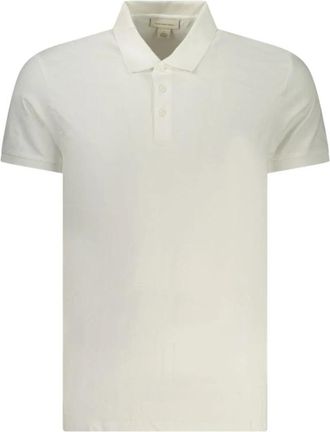 Calvin Klein Katoenen poloshirt - Heren - Polos - Wit - M - Katoen - Tops