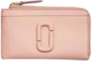 Marc Jacobs Accessoires, Dames, Roze, ONE Size, Leer, Covered J Marc Top Zip Multi Wallet