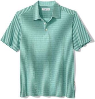 Tommy Bahama Bahama Coast Fades Away Stripe IslandZone Polo in Spruce at Nordstrom, Size Xxx-Large