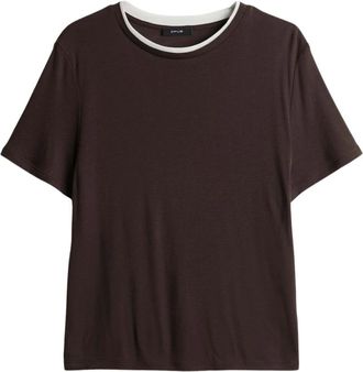 OPUS Dames, Tops, Bruin, Maat: 2XL
