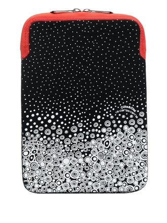 Côte & Ciel mini graphic-print iPad case - unisex - Fabric - One Size - Black