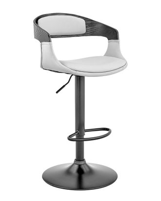 Armen Living Benson Adjustable Wood Bar Stool