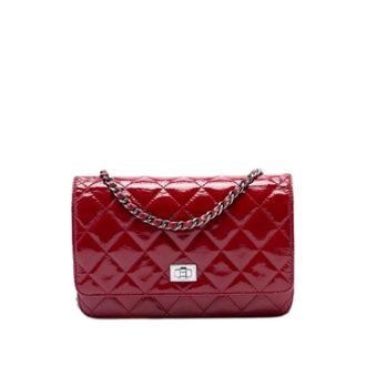 Chanel Pre-owned Wallet on Chain - Dames - Pre-owned - Rood - Maat: ONE Size Leer