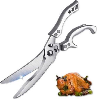 OEM Tijeras De Cocina Profesionales Para Aves Y Carne - Acero Inoxidable - Cierre De Seguridad
