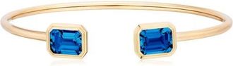 Goshwara Manhattan Round Flex Cuff in Deep Blue at Nordstrom