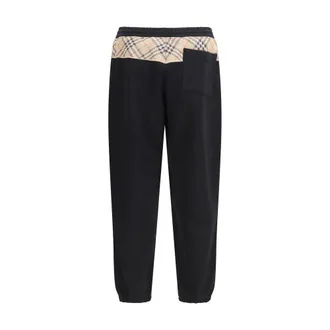 Burberry Mens Black Cotton Joggers (workout Pants)