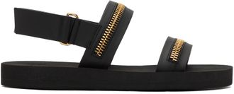 稀少 (ジュゼッペザノッティ) Nero Crystal & Suede Sandals 20%OFFセール117,700円→94,160円】 GIUSEPPE ZANOTTI