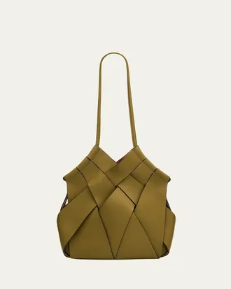 Ulla Johnson Charlotte Woven Leather Shoulder Bag