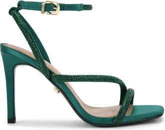 Carvela Womens Paparazzi Sandals - Green Fabric - Size UK 8