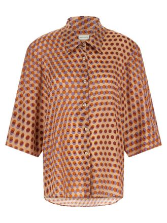 Dries Van Noten Multicolor Oversized Polka Dot Shirt