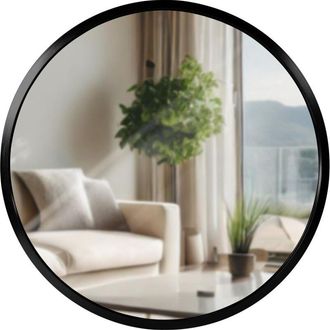 Clp Espejo De Pared Elsie Negro S