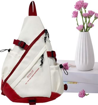 Generic Sling Bag For Women - Compact Pack, Durable Sports And Travel Shoulder Bag, Ergonomic Lightweight Chest, Water-Resistant Material | Practical Hiking, 