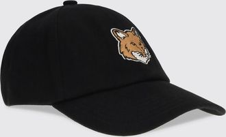 Maison Kitsun&eacute; Cappello Fox Head Maison Kitsun&eacute; in twill di cotone