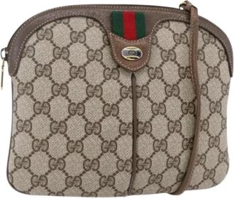 Gucci Pre-owned Cross Body Bags, female, Beige, Size: ONE SIZE Pre-owned Plastic Cross Body Bag