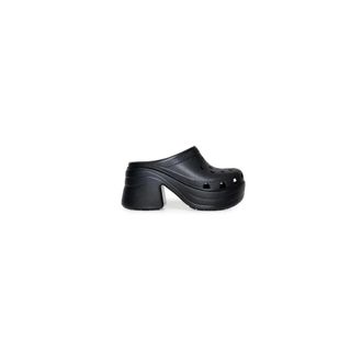 Crocs Heeled Mules, female, Black, 6 UK, 10cm Heel Sandals for Women