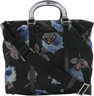 Prada Pre-owned Tote Bags, female, Multicolor, Size: ONE SIZE Pre-owned Nylon 2way Handbag