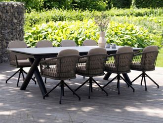 Bellagio la vita attrattiva Bellagio Citadella dining tuintafel uitschuifbaar 280/340/400x100x76cm