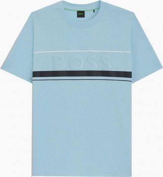 HUGO BOSS Mens Hugo Boss Mens Blue Iconic T-shirt - Size: 42