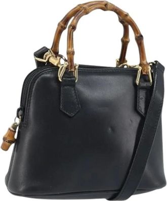 Gucci Pre-owned Handbags, female, Black, Size: ONE SIZE Pre-owned Vintage Hand Bag