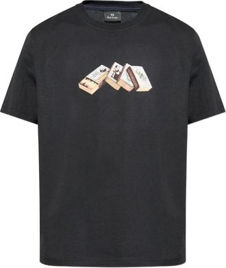 Paul Smith T-shirt met luciferdoosjes-print - Zwart