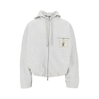 Jacquemus Sudadera con cremallera completa Torneo - Sweatshirts & Hoodies - Hombre - Gris - L