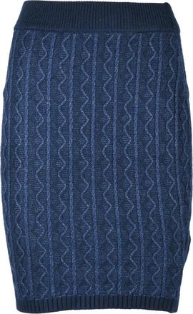 Guess Rokken, Dames, Blauw, M, Polyester, Mini in maglia