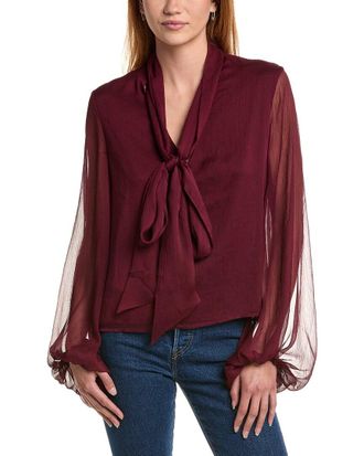 Bardot Solace Tie-Front Blouse